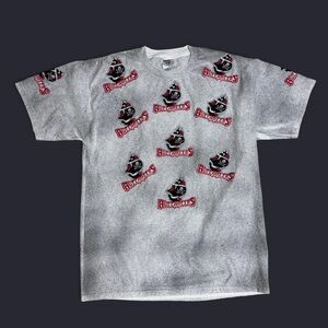 1990s Tampa Bay Buccaneers grey and red T-shirt NFL size Large